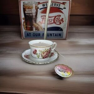 Hand Crafted Scented Candle in Vintage Tea Cup & Saucer